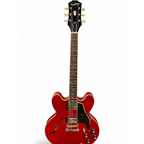 Used Epiphone ES335 IG Candy Apple Red Hollow Body Electric Guitar Candy Apple Red