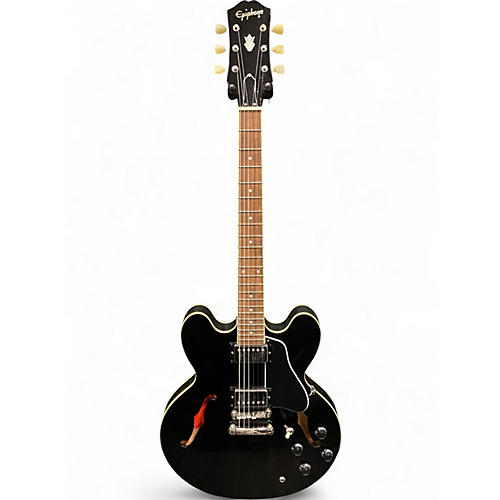 Used Epiphone ES335 IG Ebony Hollow Body Electric Guitar Ebony