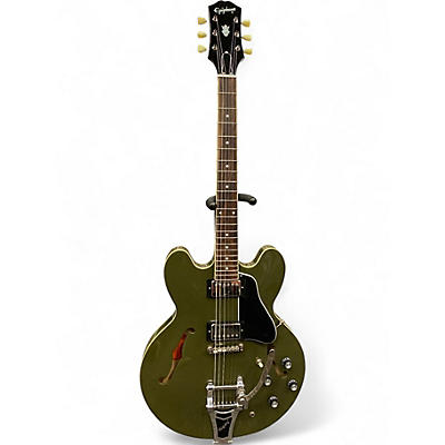 Used Epiphone ES335 IG Green Hollow Body Electric Guitar