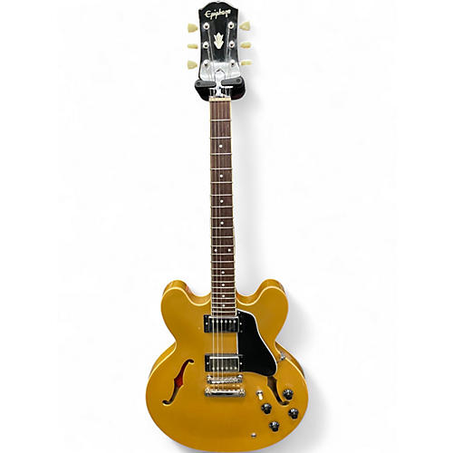 Used Epiphone ES335-IG Metalic Yellow Hollow Body Electric Guitar Metalic Yellow