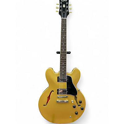 Used Epiphone ES335 IG Metallic Gold Hollow Body Electric Guitar