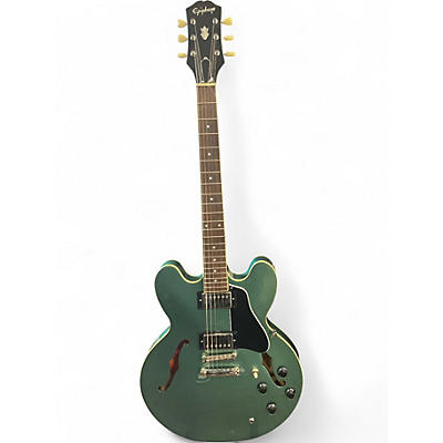Used Epiphone ES335 INSPIRED BY GIBSON GREEN Hollow Body Electric Guitar