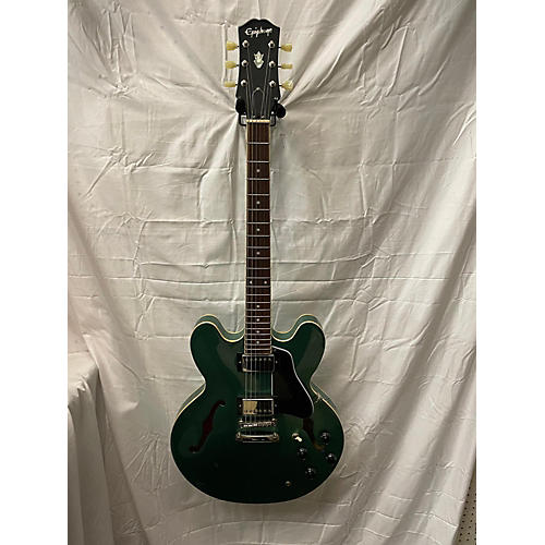 Epiphone Used Epiphone ES335 Iguana Green Hollow Body Electric Guitar iguana green