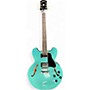 Used Epiphone ES335 Iguana Green Hollow Body Electric Guitar Iguana Green