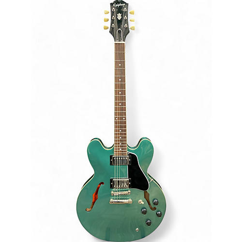 Used Epiphone ES335 Metallic Aqua Marine Hollow Body Electric Guitar Metallic Aqua Marine