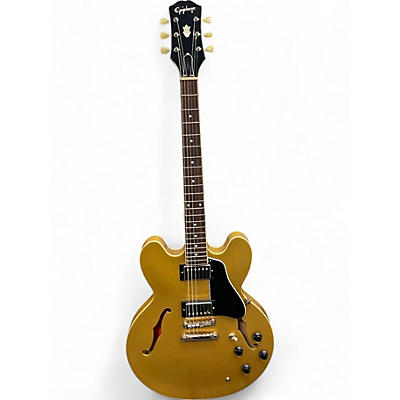 Used Epiphone ES335 Metallic Gold Hollow Body Electric Guitar