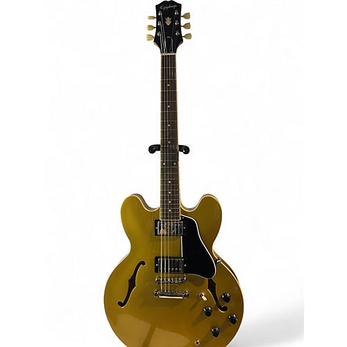 Used Epiphone ES335 Metallic Gold Hollow Body Electric Guitar Metallic Gold