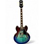 Used Epiphone ES335 Ocean Blue Burst Hollow Body Electric Guitar Ocean Blue Burst