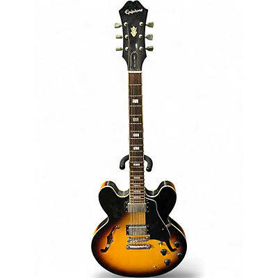 Used Epiphone ES335 Pro 2 Color Sunburst Hollow Body Electric Guitar