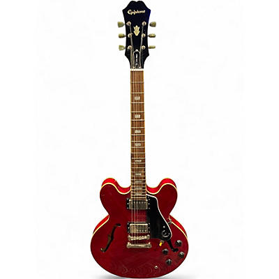 Used Epiphone ES335 Pro Cherry Hollow Body Electric Guitar