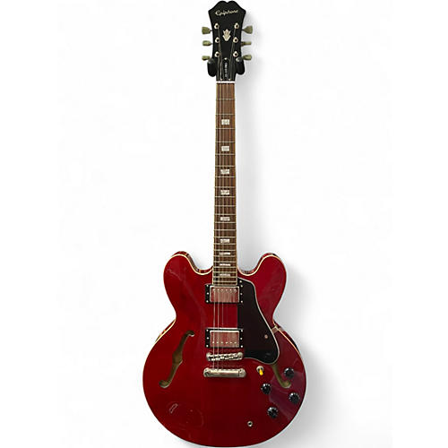 Used Epiphone ES335 Pro Cherry Hollow Body Electric Guitar Cherry