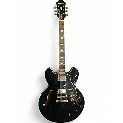 Used Epiphone ES335 Pro Ebony Hollow Body Electric Guitar