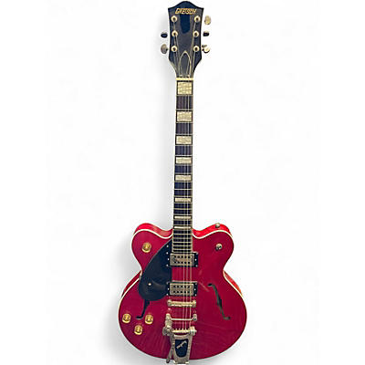 Used Epiphone ES335 Pro Left Handed Candy Apple Red Hollow Body Electric Guitar