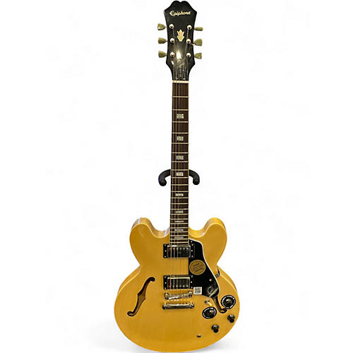 Used Epiphone ES335 Pro Natural Hollow Body Electric Guitar Natural