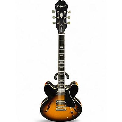 Used Epiphone ES335 Pro Sunburst Hollow Body Electric Guitar