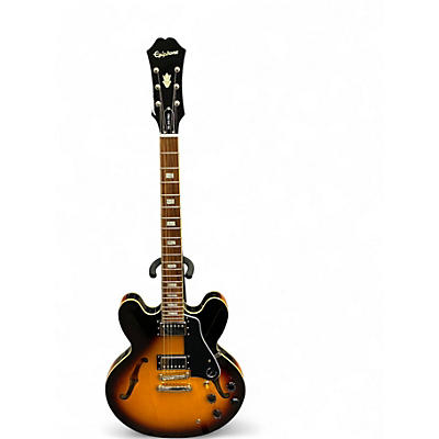 Used Epiphone ES335 Pro Vintage Sunburst Hollow Body Electric Guitar