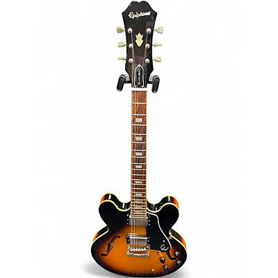 Used Epiphone ES335 Pro Vintage Sunburst Hollow Body Electric Guitar