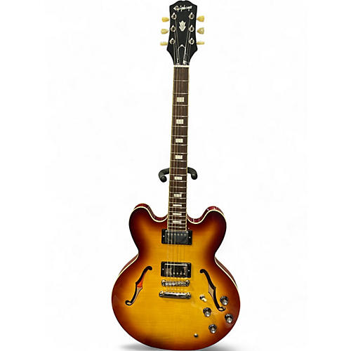 Used Epiphone ES335 Raspberry Tea Burst Hollow Body Electric Guitar Raspberry Tea Burst