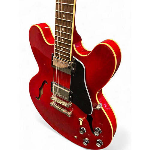 Used Epiphone ES335 Red Hollow Body Electric Guitar Red