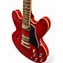 Used Epiphone ES335 Red Hollow Body Electric Guitar Red