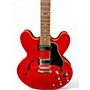 Used Epiphone ES335 Red Hollow Body Electric Guitar Red