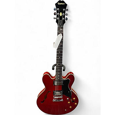Used Epiphone ES335 Red Hollow Body Electric Guitar