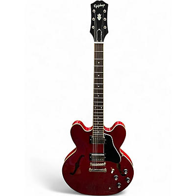 Used Epiphone ES335 Red Hollow Body Electric Guitar