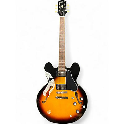 Used Epiphone ES335 Sunburst Hollow Body Electric Guitar