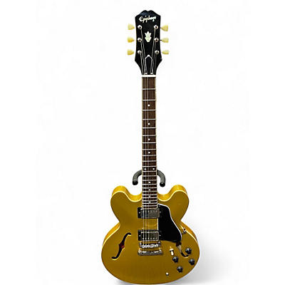 Used Epiphone ES335 TRAD IG Gold Top Hollow Body Electric Guitar