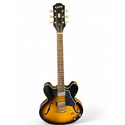 Used Epiphone ES335 Tobacco Burst Hollow Body Electric Guitar