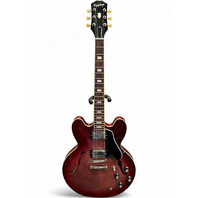Used Epiphone ES335 Trans Red Hollow Body Electric Guitar