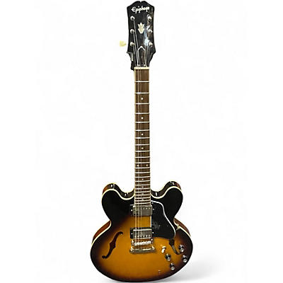 Used Epiphone ES335 Vintage Sunburst Hollow Body Electric Guitar