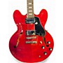 Used Epiphone ES335 cherry red Hollow Body Electric Guitar cherry red
