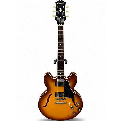 Used Epiphone ES335 inspired by gibson 2 Color Sunburst Hollow Body Electric Guitar