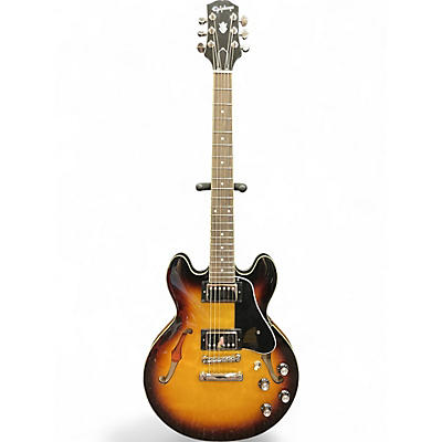 Used Epiphone ES339 2 Tone Sunburst Hollow Body Electric Guitar