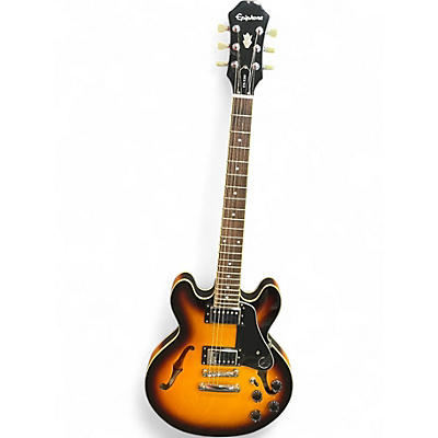 Used Epiphone ES339 2 Tone Sunburst Hollow Body Electric Guitar