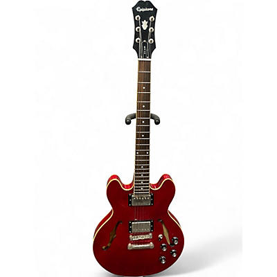 Used Epiphone ES339 CHERRY RED Hollow Body Electric Guitar