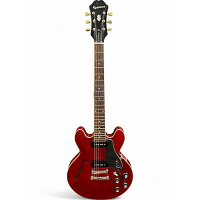 Used Epiphone ES339 PRO P90 Red Hollow Body Electric Guitar