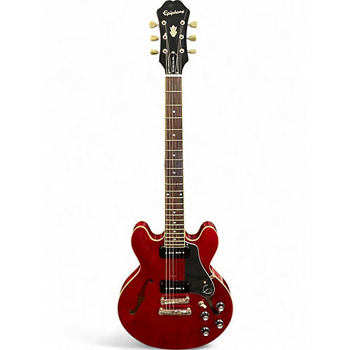 Used Epiphone ES339 PRO P90 Red Hollow Body Electric Guitar Red
