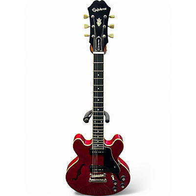 Used Epiphone ES339 Pro Trans Red Hollow Body Electric Guitar