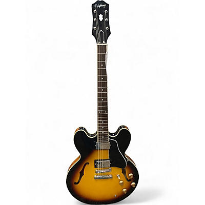 Used Epiphone ES355 2 Color Sunburst Hollow Body Electric Guitar