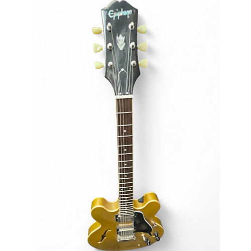 Used Epiphone ES355 Antique Gold Hollow Body Electric Guitar Antique Gold