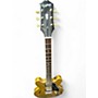 Used Epiphone ES355 Antique Gold Hollow Body Electric Guitar Antique Gold
