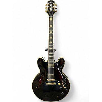 Used Epiphone ES355 CUSTOM Ebony Hollow Body Electric Guitar