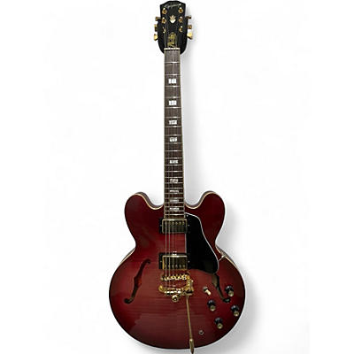 Used Epiphone ES355 Crimson Red Burst Hollow Body Electric Guitar
