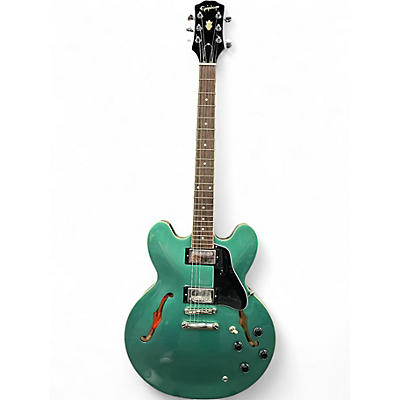 Used Epiphone ES355 Emerald Green Hollow Body Electric Guitar