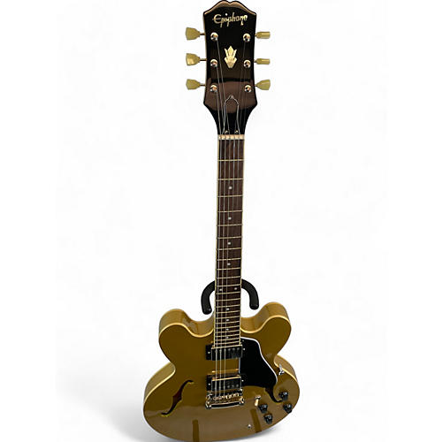 Used Epiphone ES355 Gold Hollow Body Electric Guitar Gold