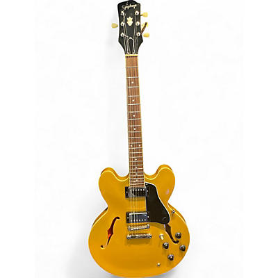 Used Epiphone ES355 Gold Hollow Body Electric Guitar