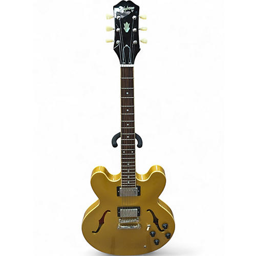 Used Epiphone ES355 Gold Hollow Body Electric Guitar Gold