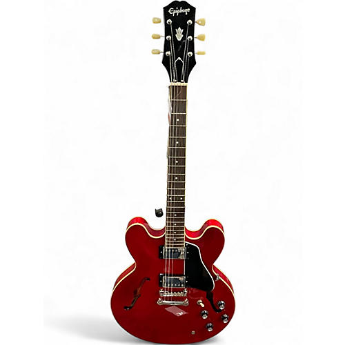 Used Epiphone ES355 IG Cherry Hollow Body Electric Guitar Cherry